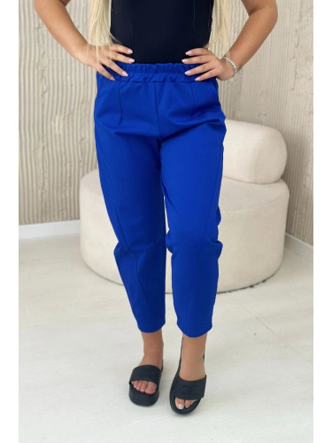 Punto Milano winter pants with pockets in cornflower blue