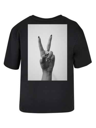 Women's T-shirt Peace Hand black