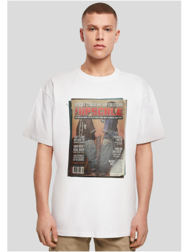 Men's T-shirt oversize Upscale Magazine white