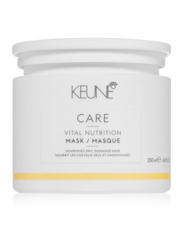 Keune Care Vital Nutrition подхранваща и хидратираща маска за коса с регенериращ ефект 200 мл.