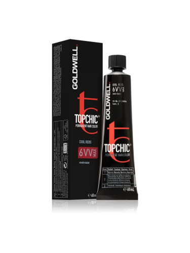 Goldwell Topchic Permanent Hair Color боя за коса цвят 6 VV MAX 60 мл.