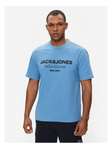 Jack&Jones Тишърт Gale 12247782 Син Relaxed Fit