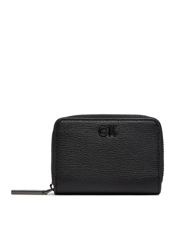 Малък дамски портфейл Calvin Klein Ck Daily Small Zip Around K60K612177 Черен