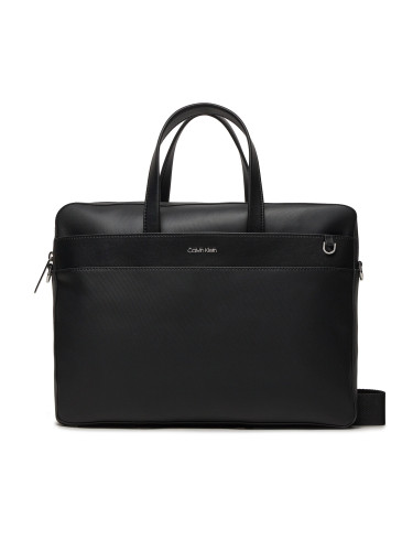 Чанта за лаптоп Calvin Klein Ck Est. Pu Laptop Bag K50K511864 Черен