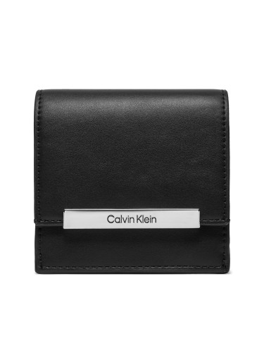 Малък дамски портфейл Calvin Klein K60K612206 Черен