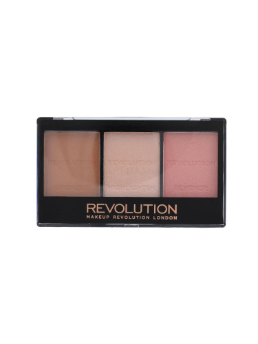 Makeup Revolution London Ultra Sculpt & Contour Kit Контурираща палитра за жени 11 g Нюанс C01 Ultra Fair увредена кутия