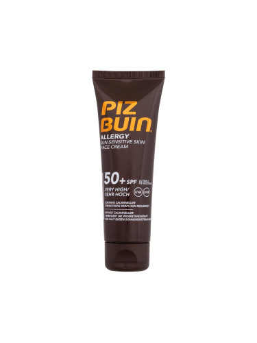 PIZ BUIN Allergy Sun Sensitive Skin Face Cream SPF50+ Слънцезащитен продукт за лице 50 ml увредена кутия