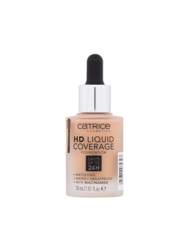 Catrice HD Liquid Coverage 24H Фон дьо тен за жени 30 ml Нюанс 034 Medium Beige