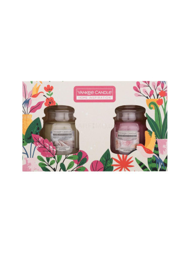 Yankee Candle Home Inspiration Spring Set Подаръчен комплект ароматизирана свещ Duvet Day 104 g + ароматизирана свещ Sugared Blossom 104 g