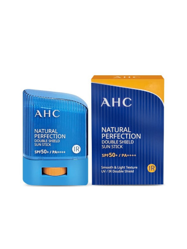 Хидратиращ слънцезащитен балсам-стик SPF50 AHC Natural Perfection Double Shield Sun Stick SPF50+