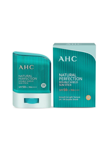 Анти-ейдж слънцезащитен балсам-стик  SPF50 AHC Natural Perfection Fresh Sun Stick SPF50+ (green)