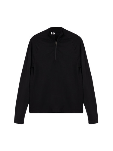 Trendyol Black Slim Fit Zippered Sweatshirt