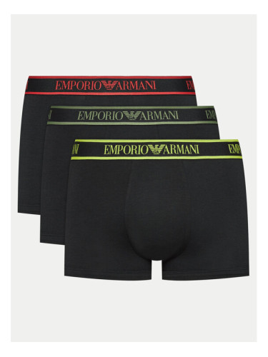 Emporio Armani Underwear Комплект 3 чифта боксерки 111357 4F717 21320 Черен