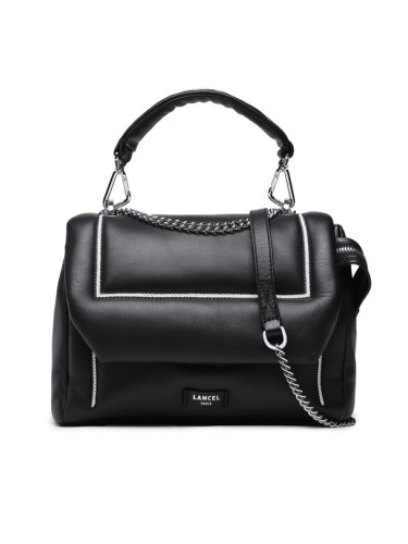 Lancel Дамска чанта M Flap Bag A1210610TU Черен