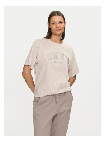 DKNY Sport Тишърт DP4T9812 Екрю Regular Fit