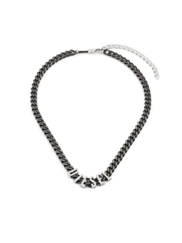 Diesel Колие Font Chain DX1487060 Черен