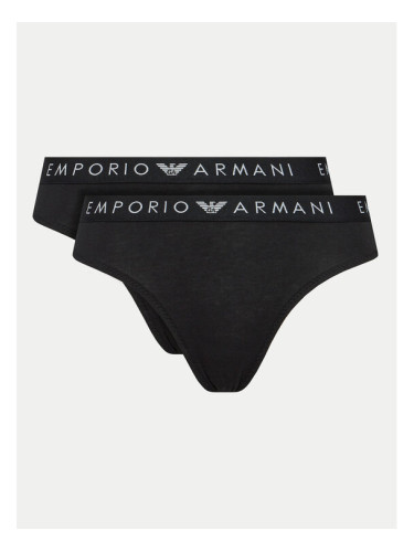 Emporio Armani Underwear Комплект 2 чифта класически бикини 163334 4F227 00020 Черен