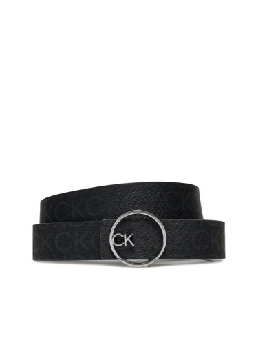 Calvin Klein Дамски колан Ck Buckle Reversible Belt 3Cm K60K612359 Черен