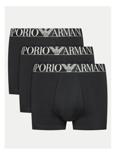 Emporio Armani Underwear Комплект 3 чифта боксерки 111357 4F726 73320 Черен