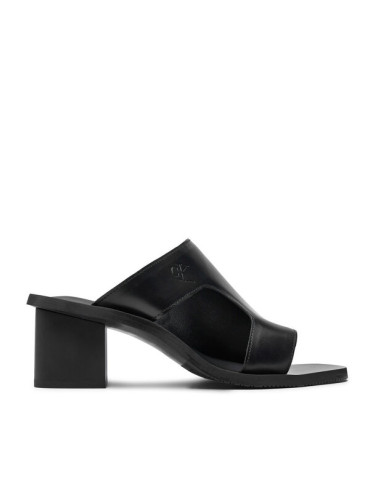 Calvin Klein Jeans Чехли 5 Heel Sandal Lh Mg Mtl YW0YW01500 Черен