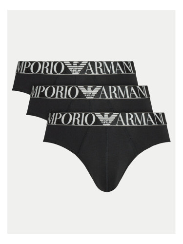 Emporio Armani Underwear Комплект 3 чифта слипове 111734 4F726 73320 Черен