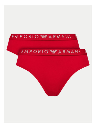 Emporio Armani Underwear Комплект 2 чифта класически бикини 163334 4F227 10374 Червен