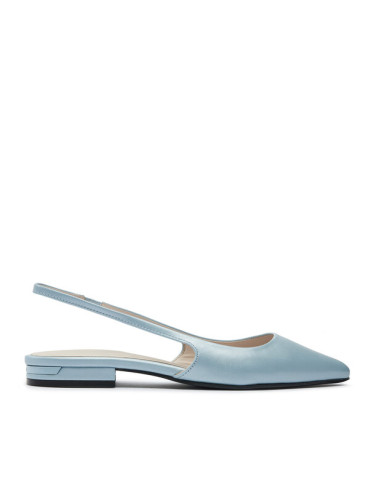 Calvin Klein Сандали Flat Slingback Pump Pearl HW0HW02120 Светлосиньо