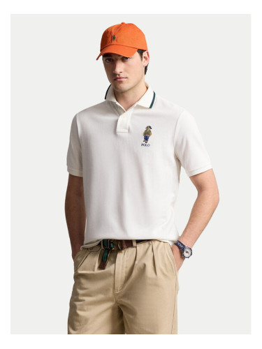 Polo Ralph Lauren Тениска с яка и копчета 710867574004 Бял Classic Fit