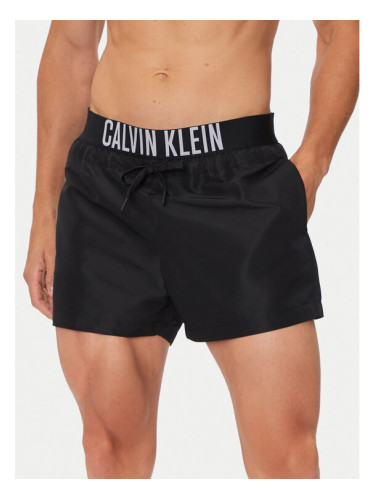 Calvin Klein Swimwear Плувни шорти KM0KM01045 Черен Regular Fit