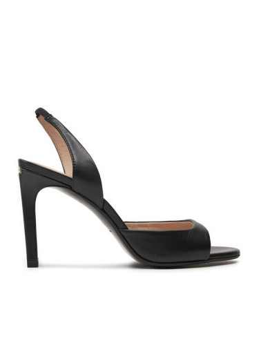 Calvin Klein Сандали Heel D'Orsay Sandal 90 Lth HW0HW02124 Черен