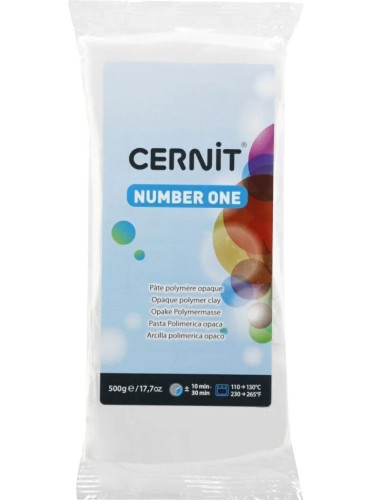 Cernit Polymer Clay N°1 Полимерна глина White Opaque 500 g