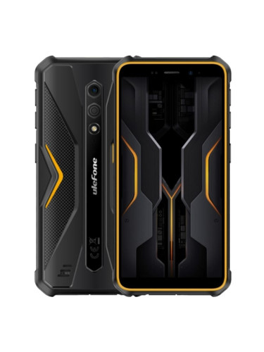 Смартфон Ulefone Armor X12 Pro (оранжев), поддържа 2 SIM карти, 5.45" (13.84cm) HD+ дисплей, осемядрен Mediatek Helio G36 4x2.2GHz & 4x1.7GHz, 4GB RAM, 64GB Flash памет(+microSD слот), 13 + 8 Mpix камери, Android, 257g