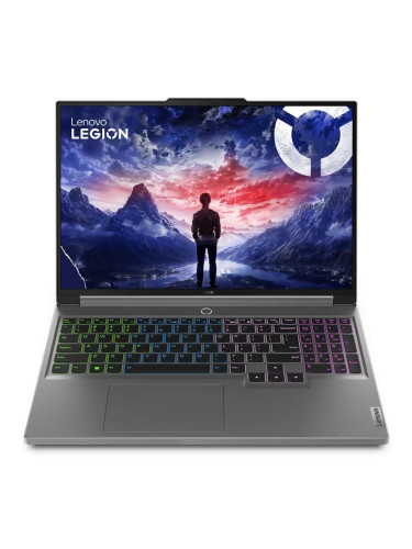 Лаптоп Lenovo Legion 5 16IRX9 (83DG006LBM)(сив), двадесет и четириядрен Intel Core i9-14900HX 2.2/5.8GHz, 16" (40.64cm) WQXGA 165Hz Anti-Glare IPS дисплей & GF RTX 4070 8GB, (HDMI), 32GB DDR5, 1TB SSD NVMe, 2x USB 3.2 Gen 2 Type-C, No OS, 2.3kg