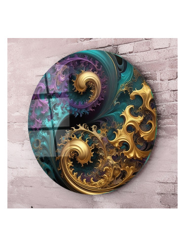 Кръгло стъклено пано - Въртяща се хармония