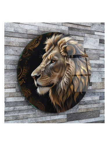 Кръгло стъклено пано - Царствена сила