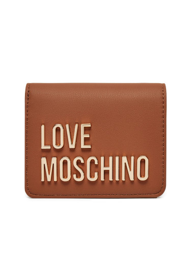 Малък дамски портфейл LOVE MOSCHINO JC5612PP1LKD0208 Кафяв