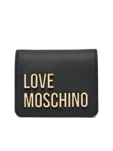 Малък дамски портфейл LOVE MOSCHINO JC5612PP1LKD0000 Черен