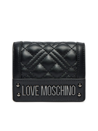 Малък дамски портфейл LOVE MOSCHINO JC5601PP1LLA000A Черен