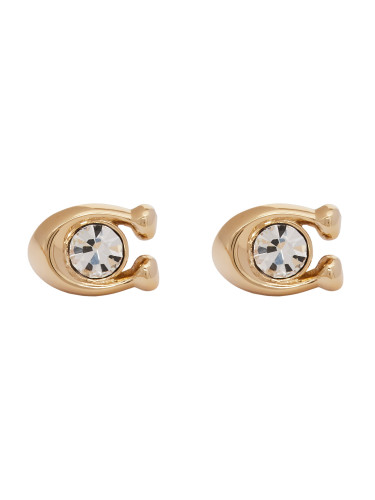 Обици Coach Signature Stone Stud Earrings 37440614GLD110 Златист