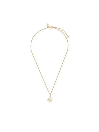 Колие Coach Signature Coin Pearl Pendant Necklace 37440611GLD107 Златист