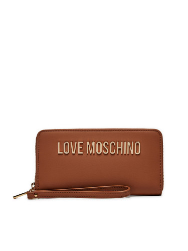 Голям дамски портфейл LOVE MOSCHINO JC5620PP1LKD0208 Кафяв