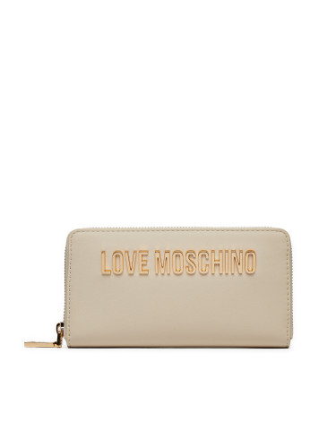 Голям дамски портфейл LOVE MOSCHINO JC5611PP1LKD0110 Екрю