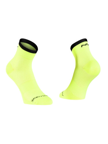 Cyklistické ponožky NorthWave  Origin Mid Yellow Fluo/Black