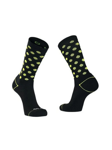 Cyklistické ponožky NorthWave  Core Sock Black/Yellow Flu