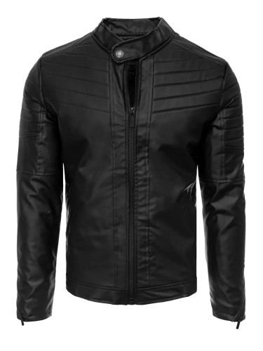 Black men's leather jacket Dstreet z