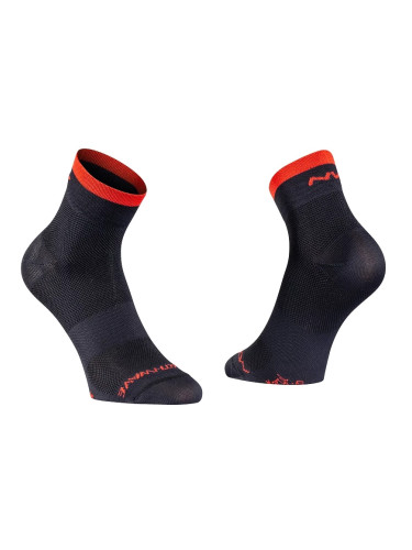 Cyklistické ponožky NorthWave  Origin Mid Black/Red