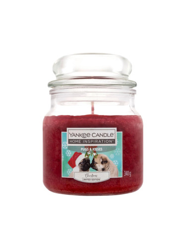 Yankee Candle Home Inspiration Pugs & Kisses Christmas Limited Edition Ароматна свещ 340 g