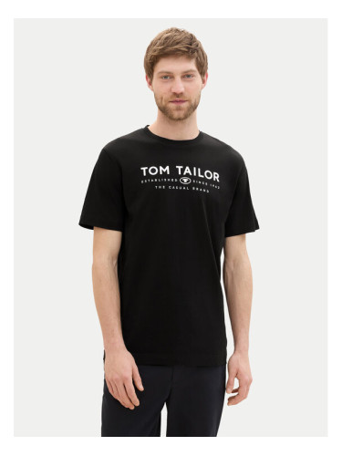 Tom Tailor Тишърт 1043276 Черен Regular Fit