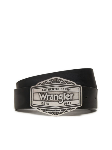 Wrangler Мъжки колан Big Buckle 112358068 Черен