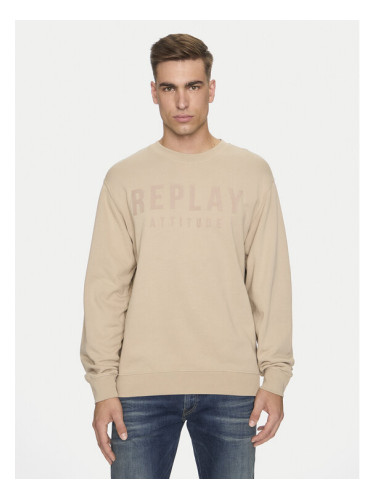 Replay Суитшърт M6975 .000.21842 Бежов Regular Fit